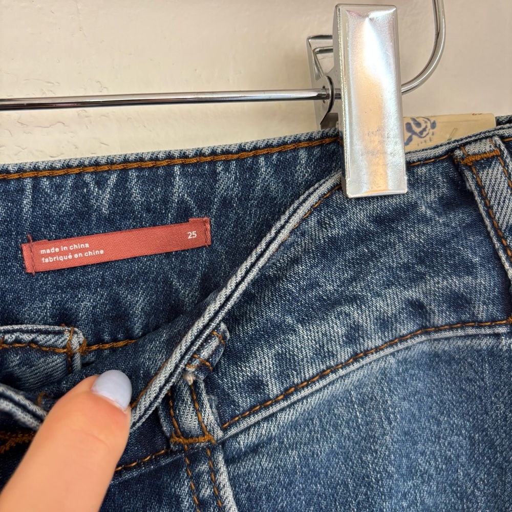 NWT! Pilcro Anthropologie Retro High-rise Flare Jeans Size 25 - Picture 9 of 12